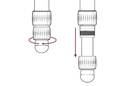 Step 1 image remove twist lock from threads