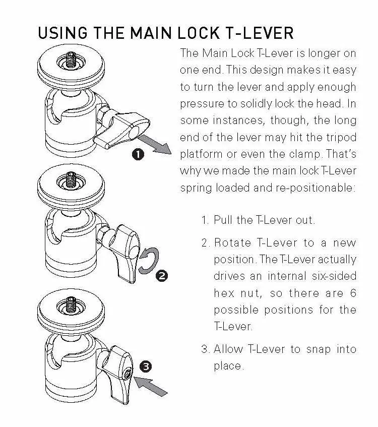 how to lock the ball head