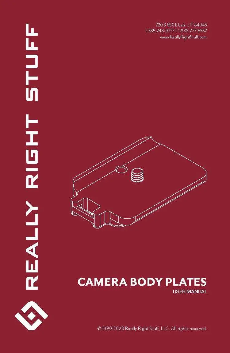 camera body plate manual cover